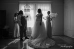 A bride prepares for her wedding day on Mare Islane, photography by Tristan Crane